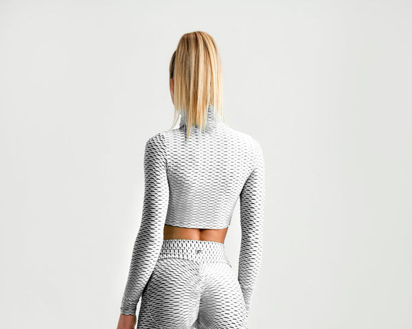 Sculpting Crop Top - White